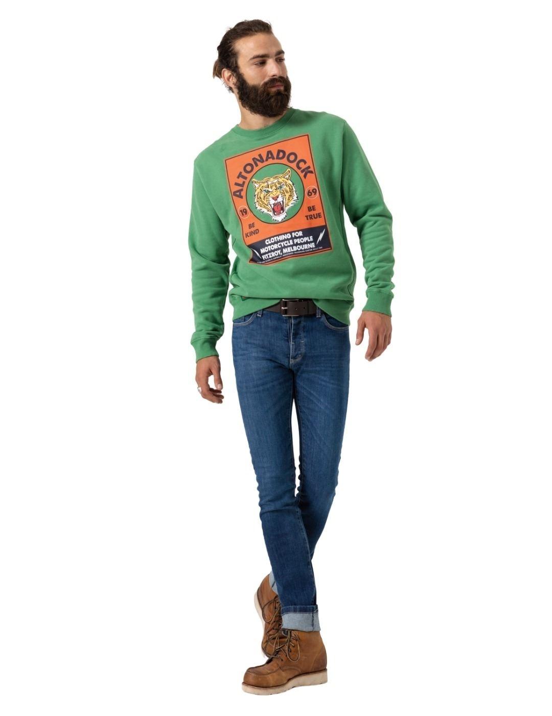 Sudadera Altonadock Verde Para Hombre