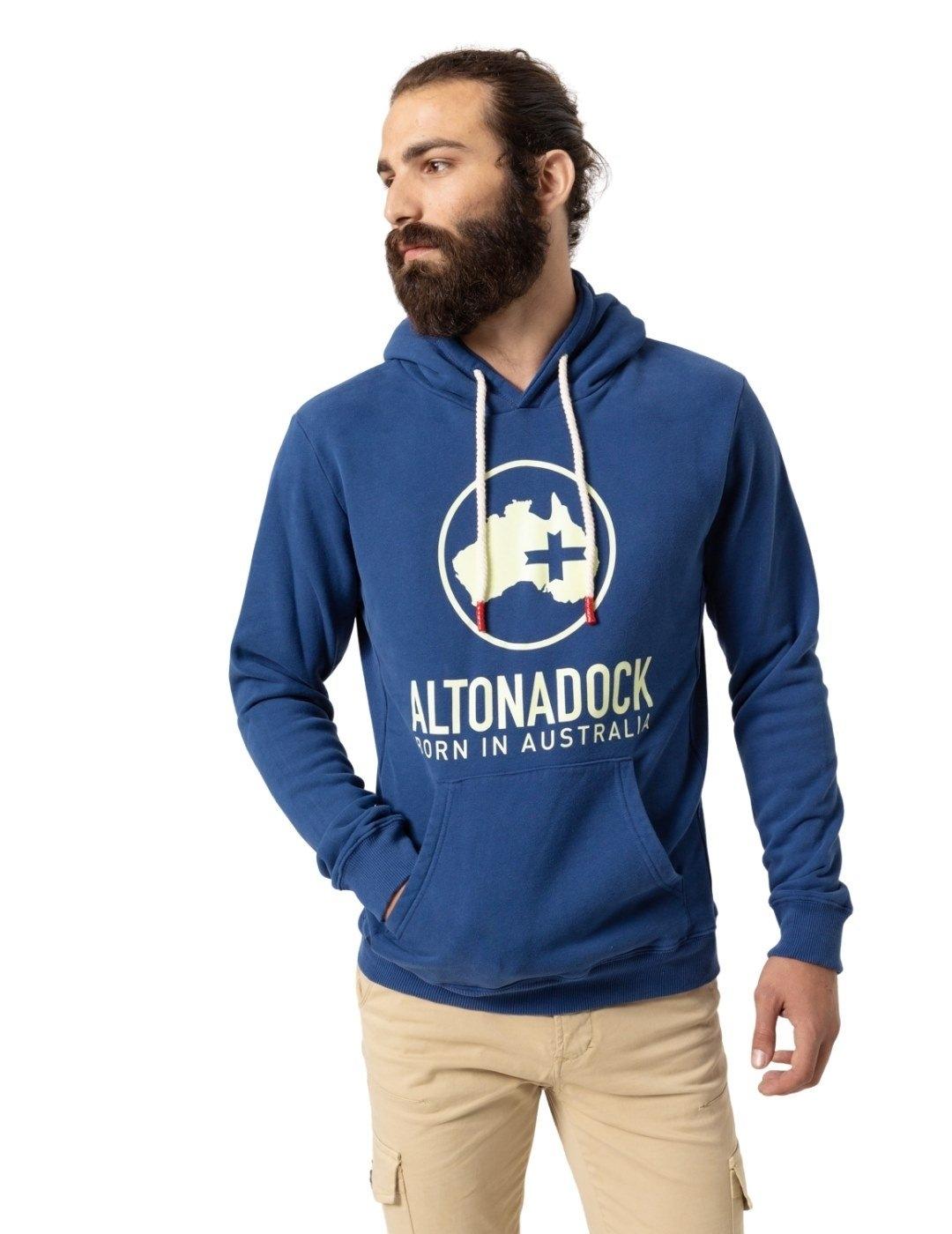 Sudadera Altonadock Azul Logo Para Hombre