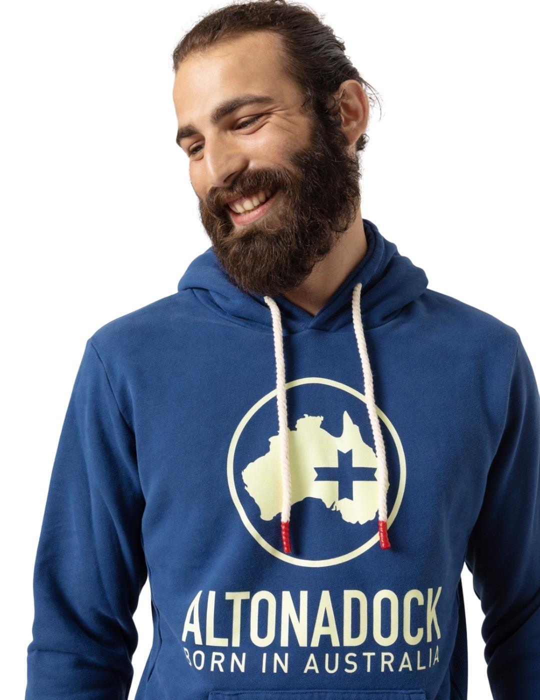 Sudadera Altonadock Azul Logo Para Hombre
