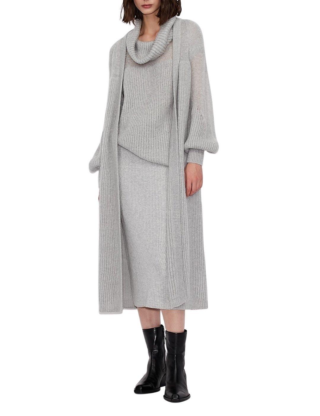 Cárdigan Armani Exchange Punto Combinado Para Mujer