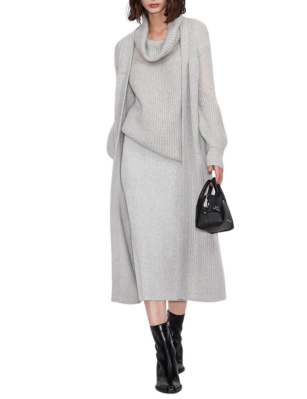 Cárdigan Armani Exchange Punto Combinado Para Mujer