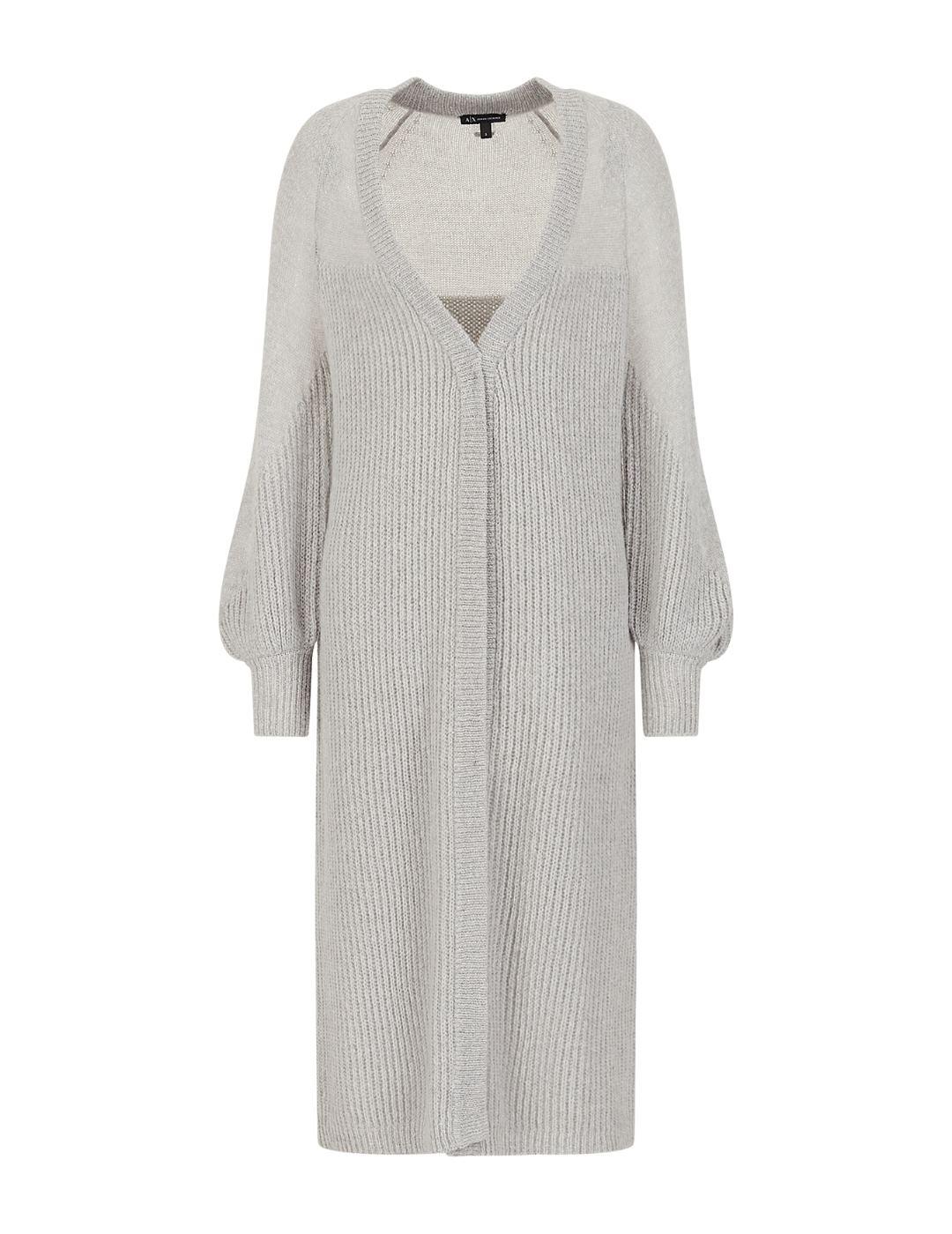 Cárdigan Armani Exchange Punto Combinado Para Mujer