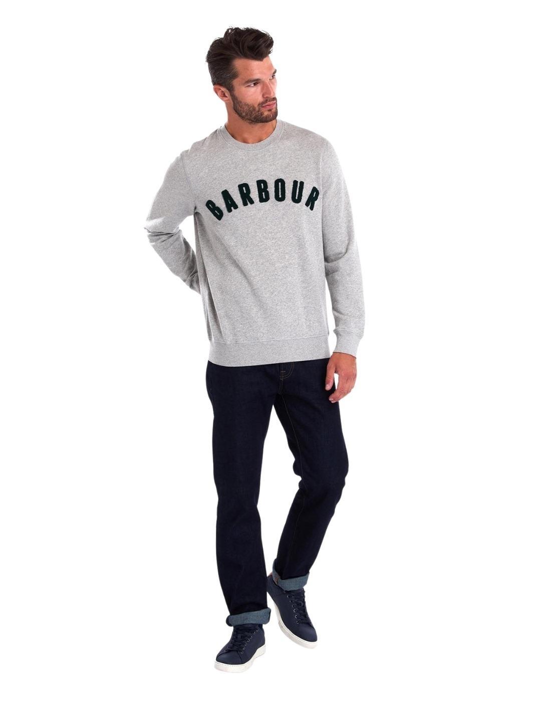 Sudadera Barbour de Felpa Gris Para Hombre