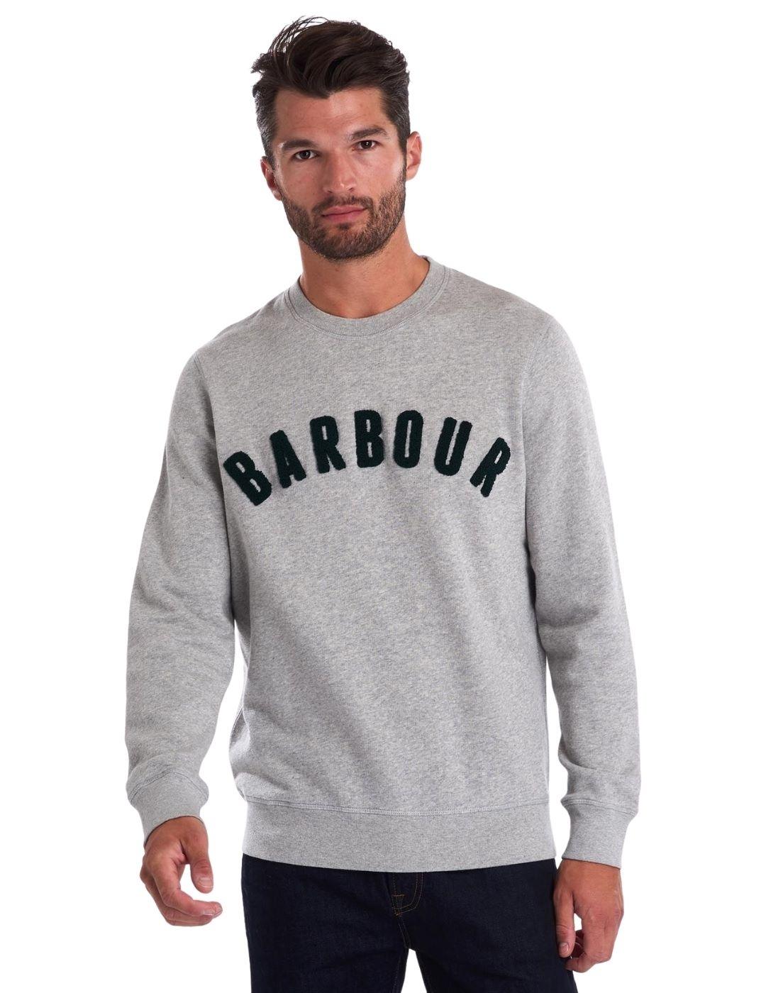 Sudadera Barbour de Felpa Gris Para Hombre