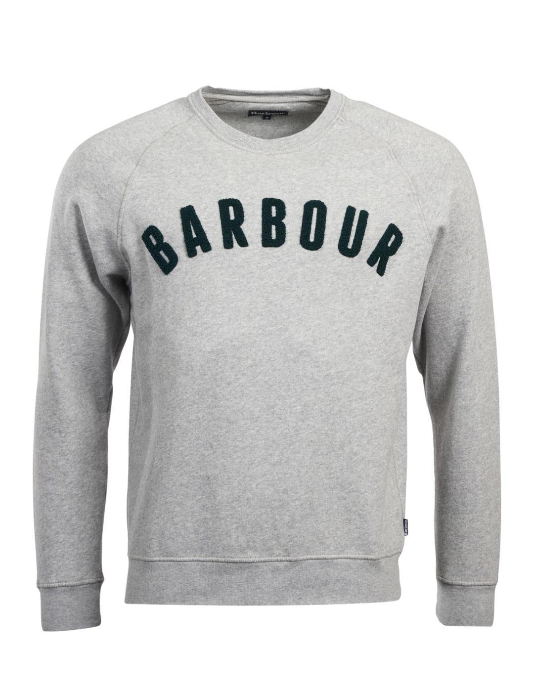 Sudadera Barbour de Felpa Gris Para Hombre