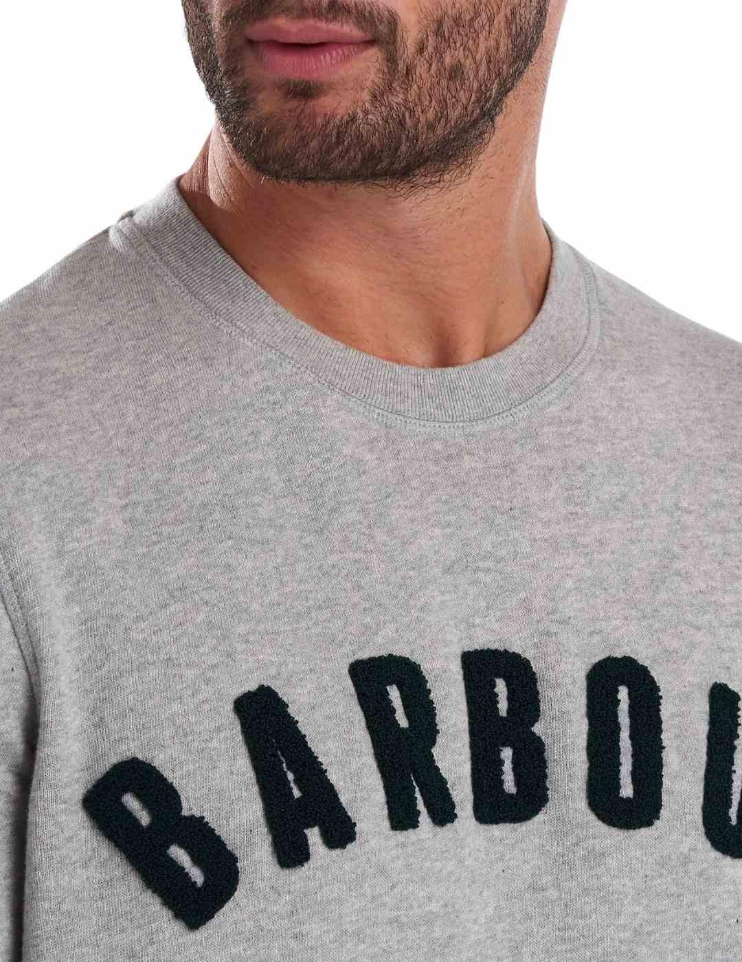 Sudadera Barbour de Felpa Gris Para Hombre