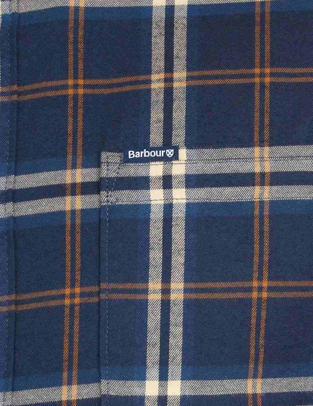 Camisa Barbour Cuadro Fantasía Azul Para Hombre