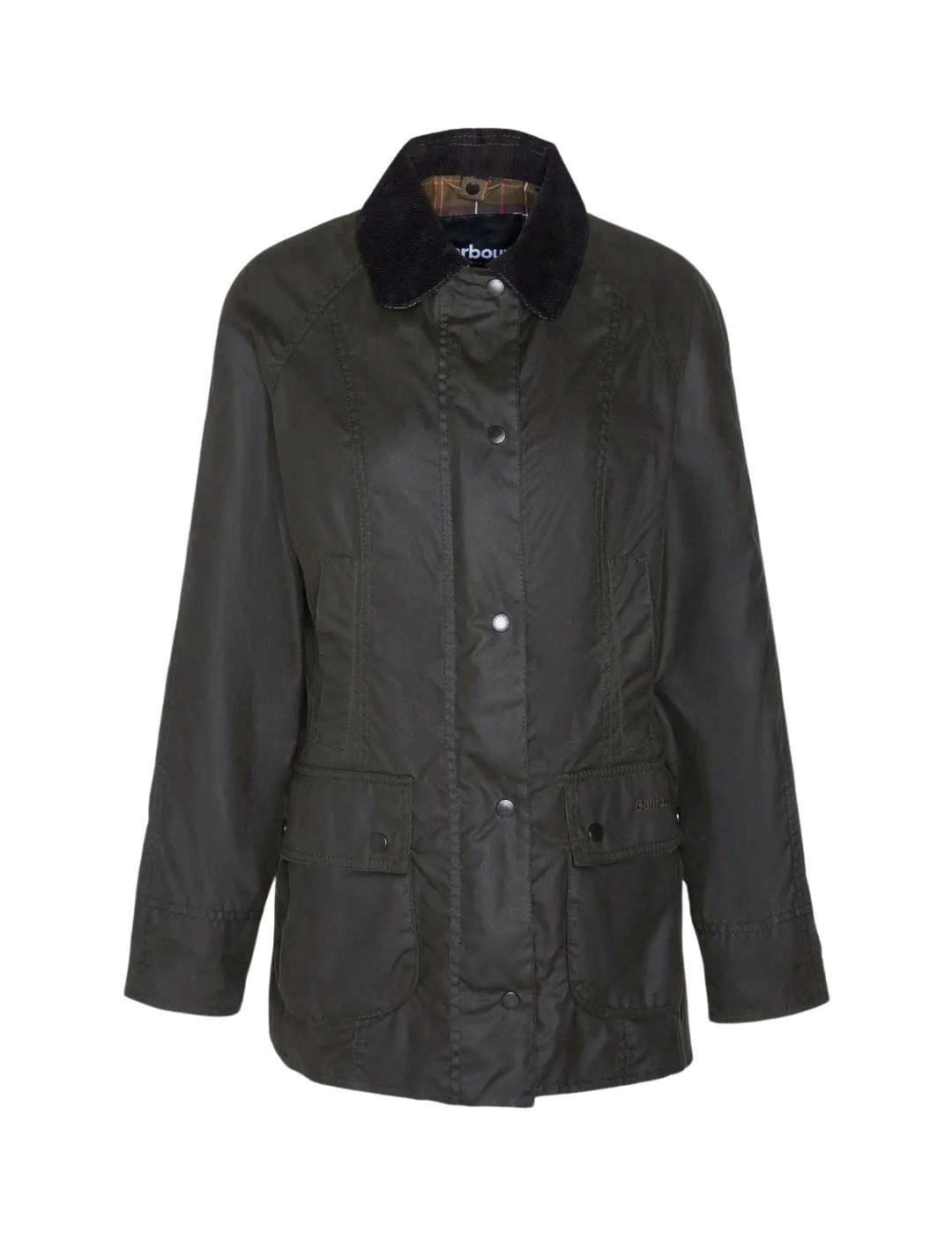 Barbour Chaqueta Classic Beadnell Wax Verde oscuro