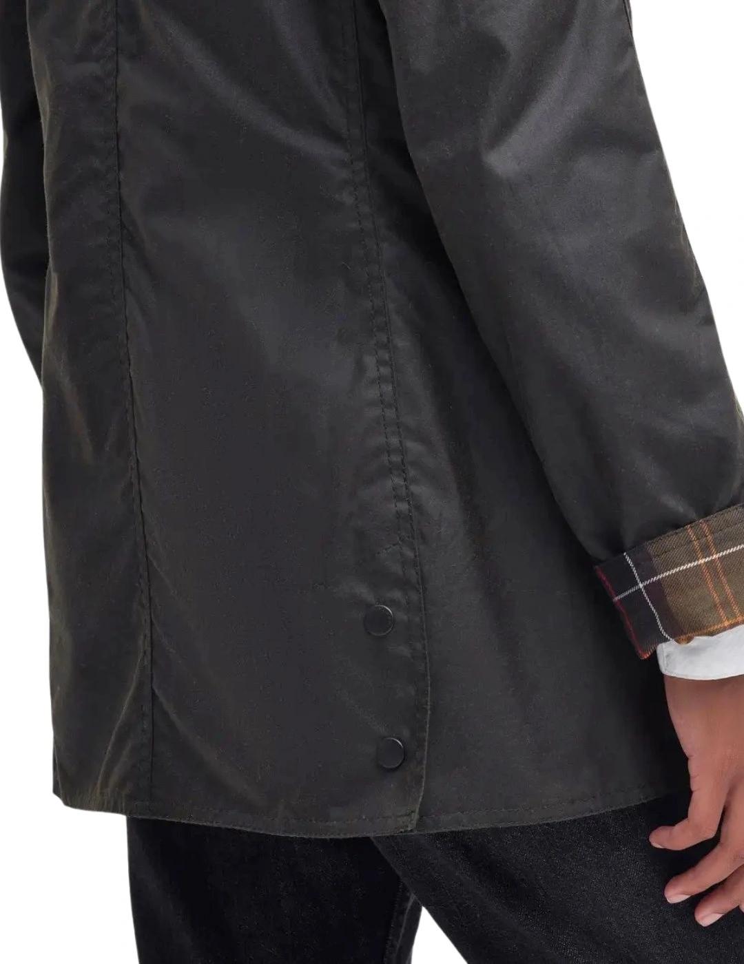 Barbour Chaqueta Classic Beadnell Wax Verde oscuro