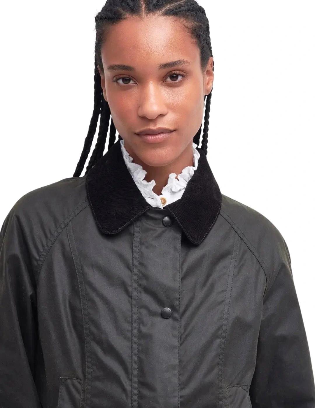 Barbour Chaqueta Classic Beadnell Wax Verde oscuro