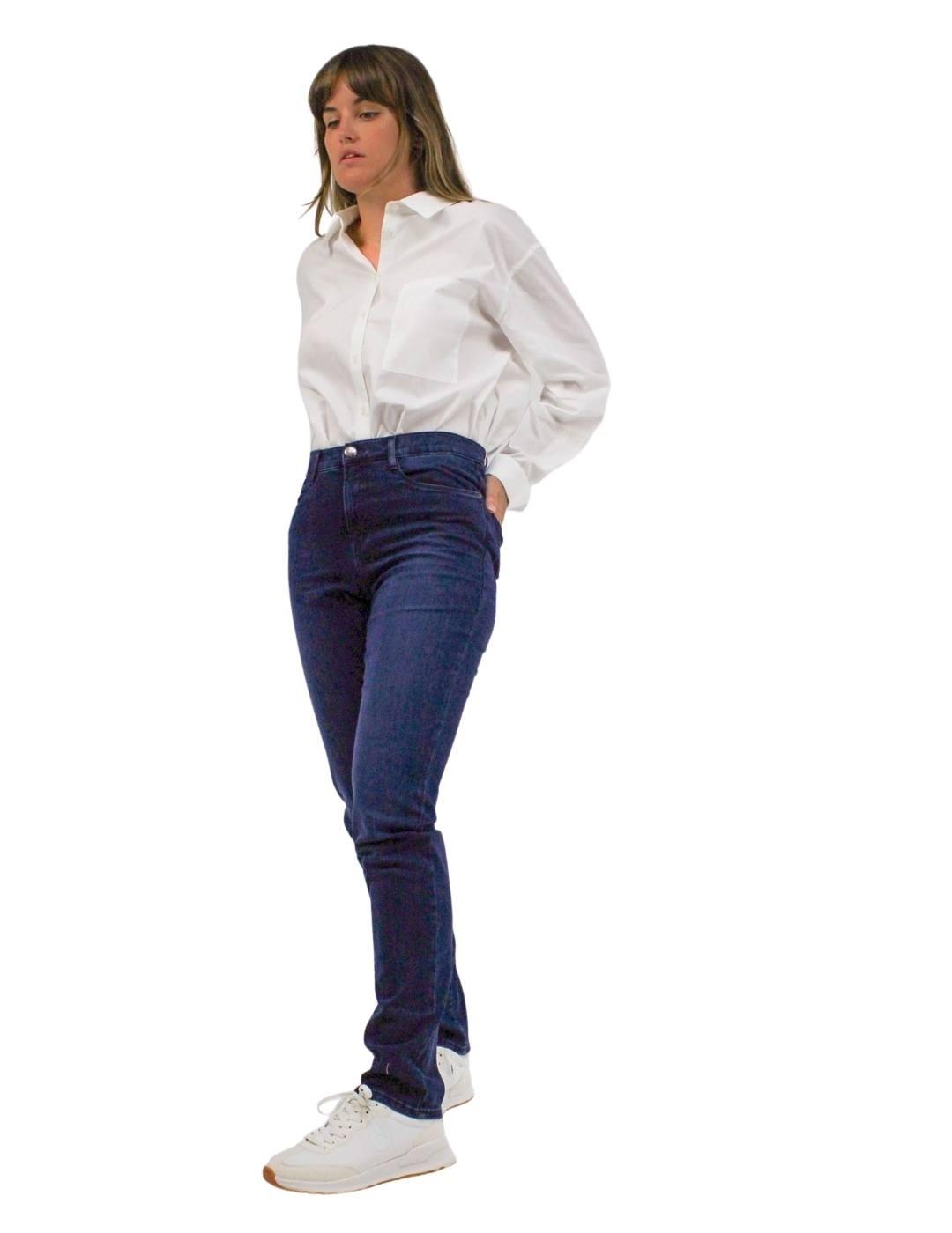 Vaquero Brax Style Carola Azul Para Mujer