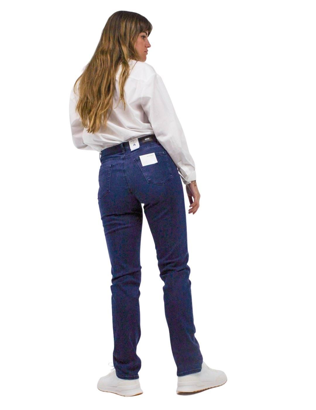 Vaquero Brax Style Carola Azul Para Mujer