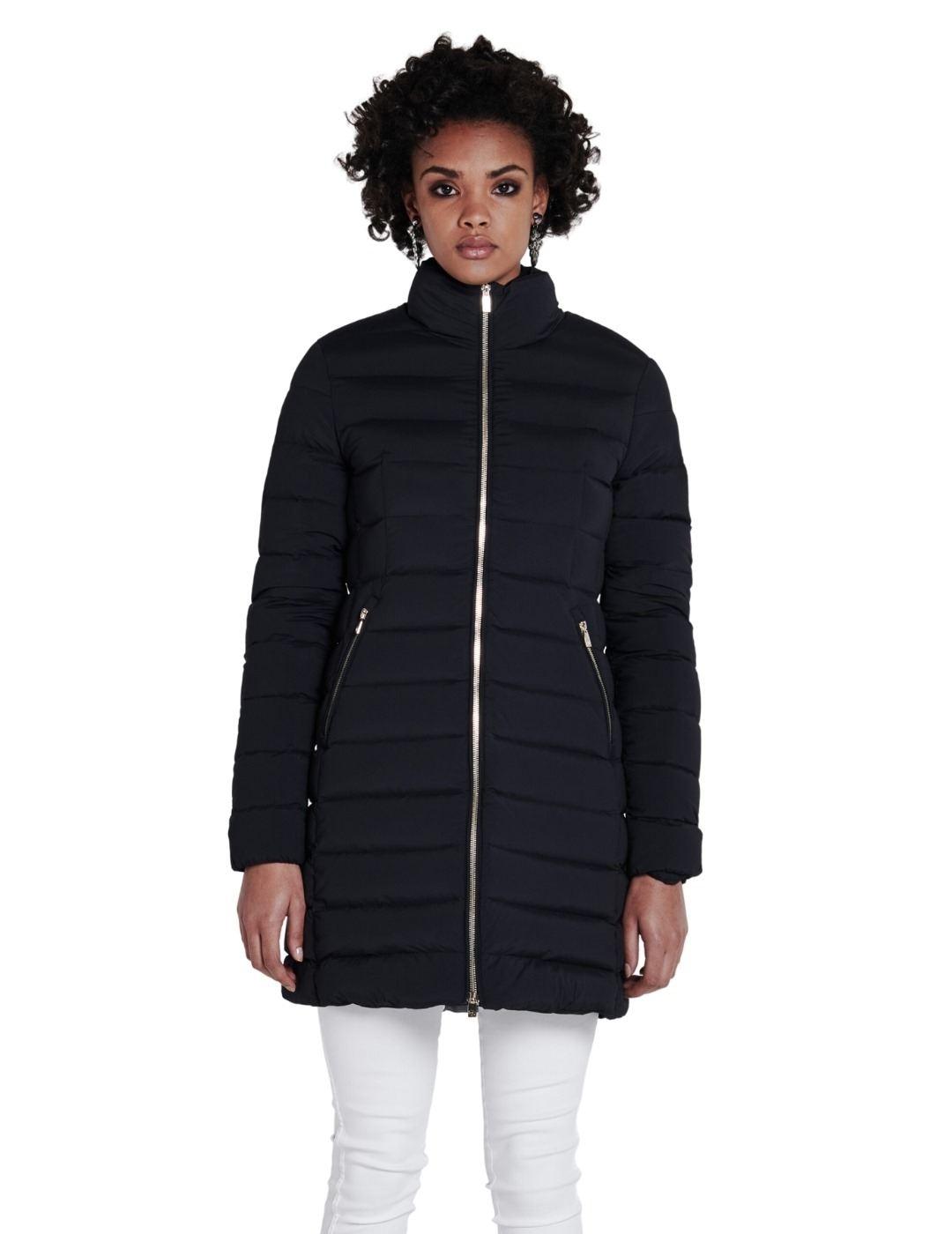 Plumas Ciesse Piumini Largo Negro Para Mujer