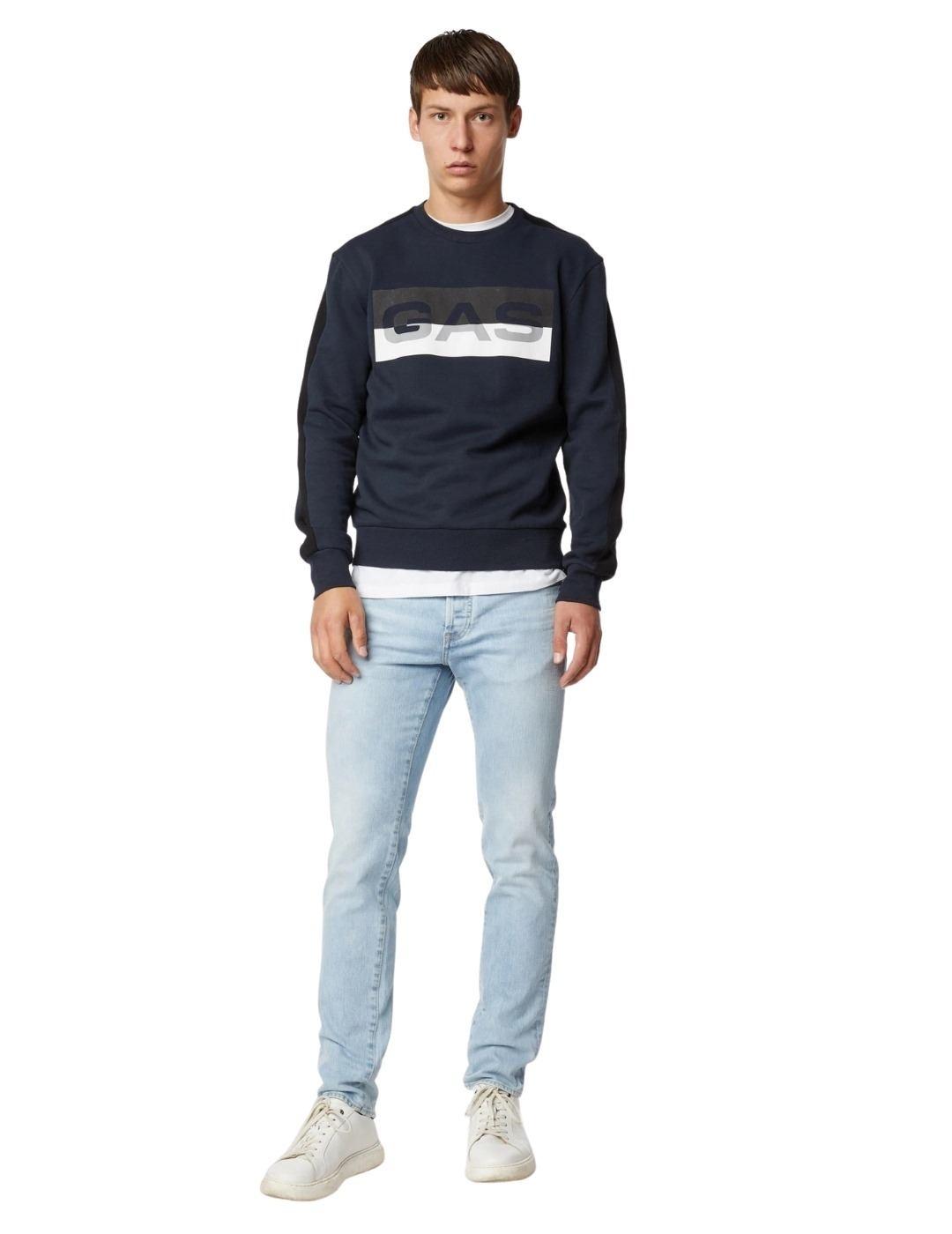 Gas Maglieria Tagliata Navy Blue