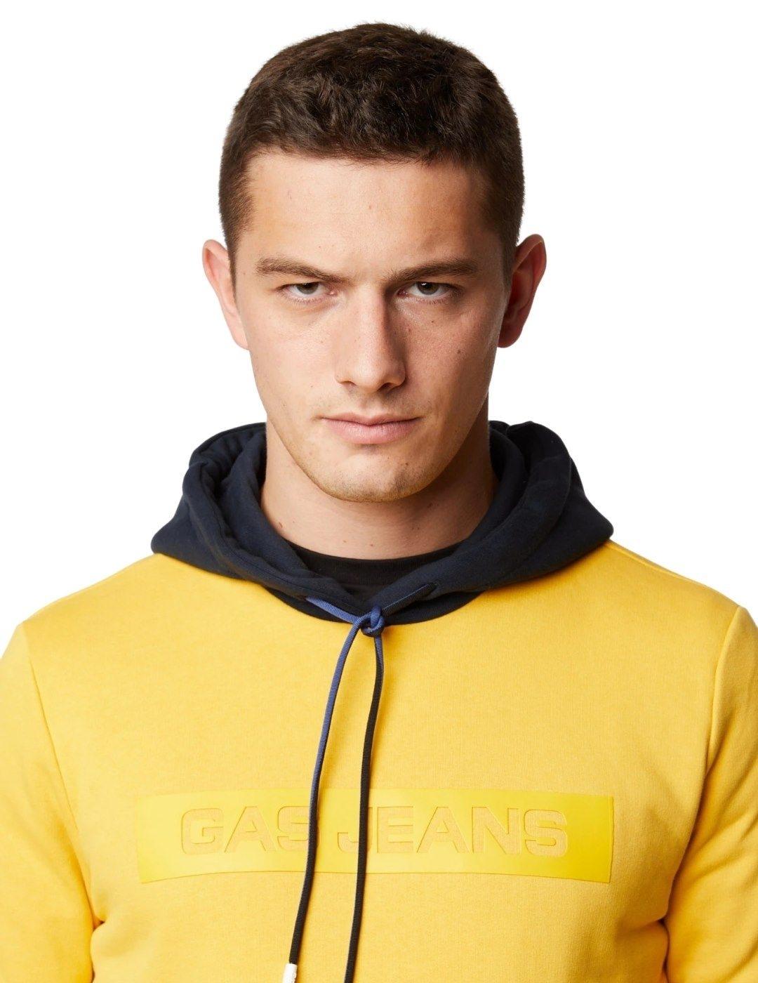 Sudadera Sven Pouch BC Amarilla Capucha Para Hombre