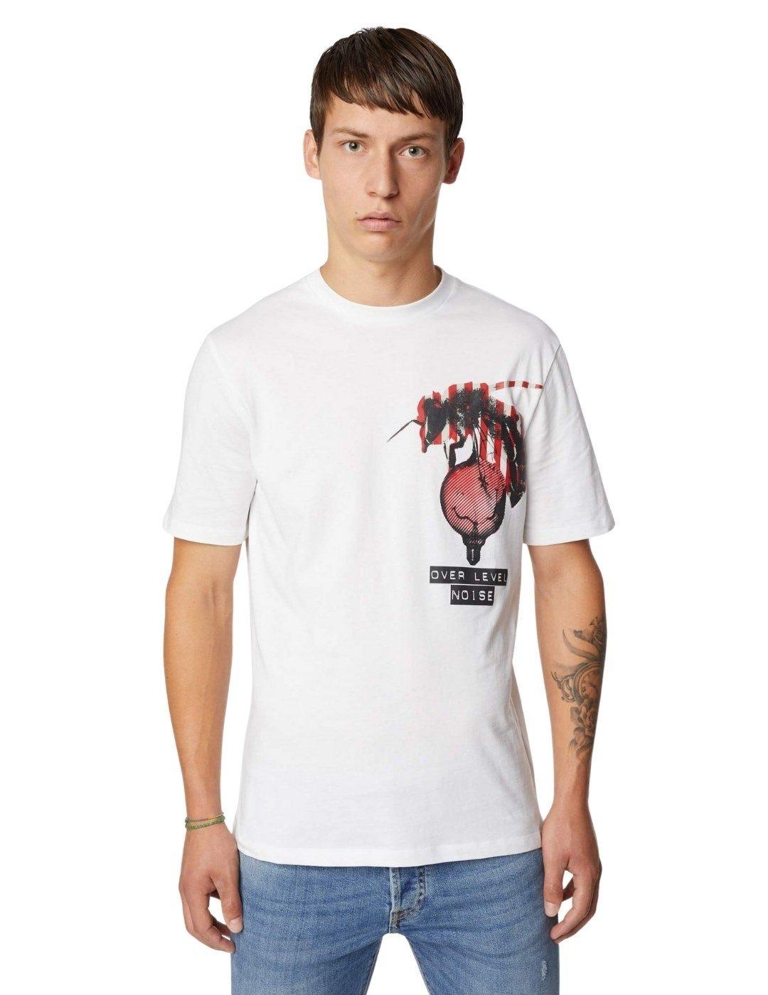 Camisa Gas Blanca Para Hombre