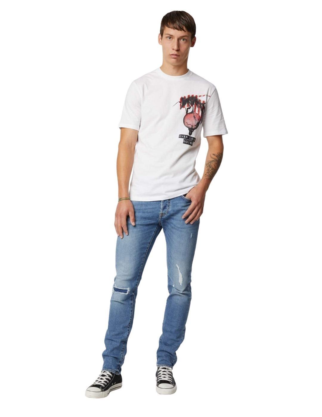 Camisa Gas Blanca Para Hombre