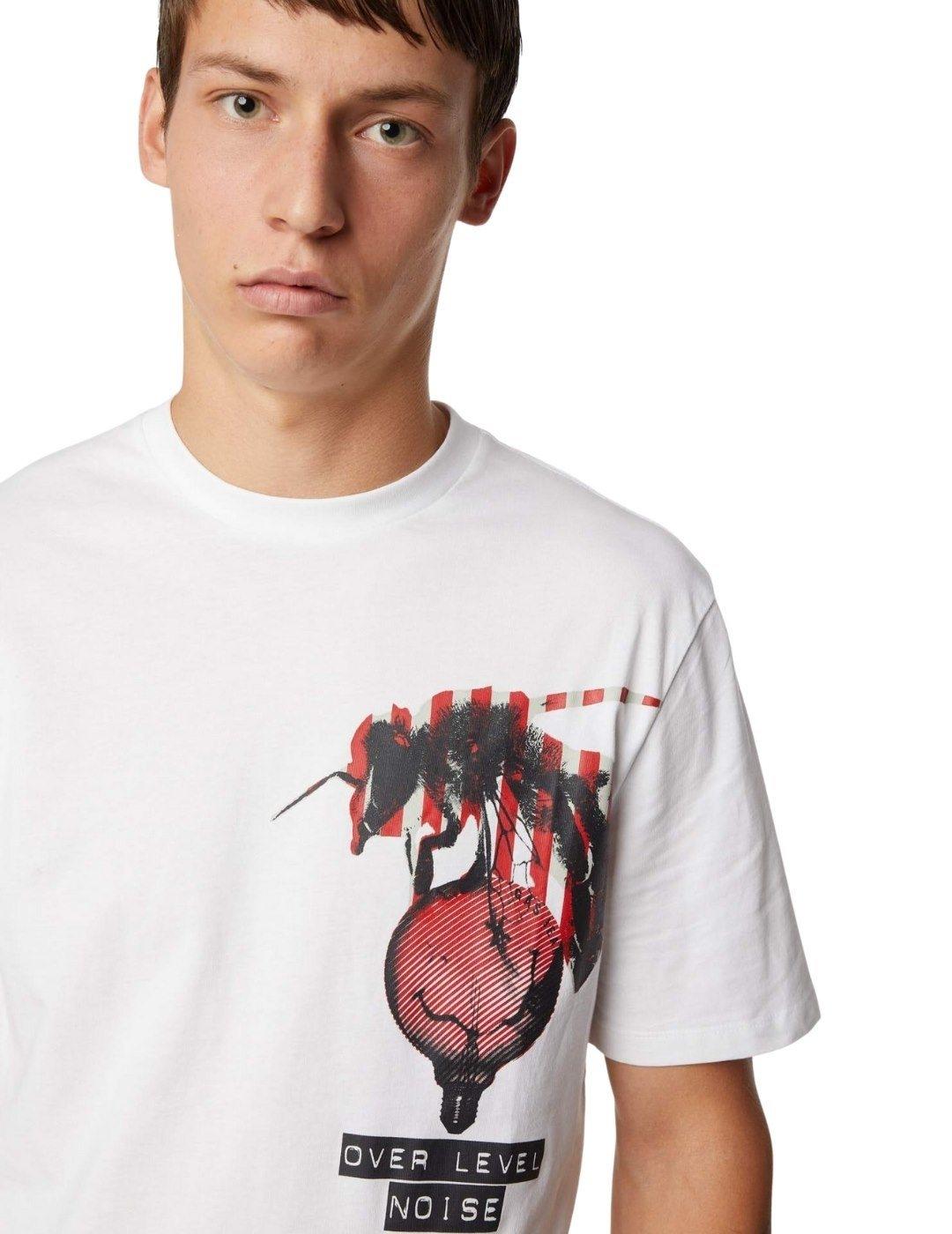 Camisa Gas Blanca Para Hombre