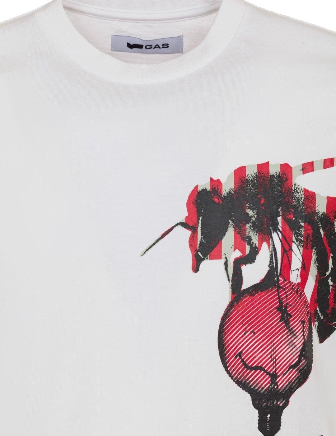 Camisa Gas Blanca Para Hombre