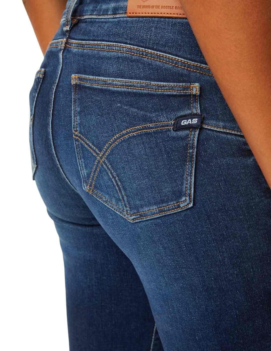 Vaquero Gas Oscuro Para Mujer