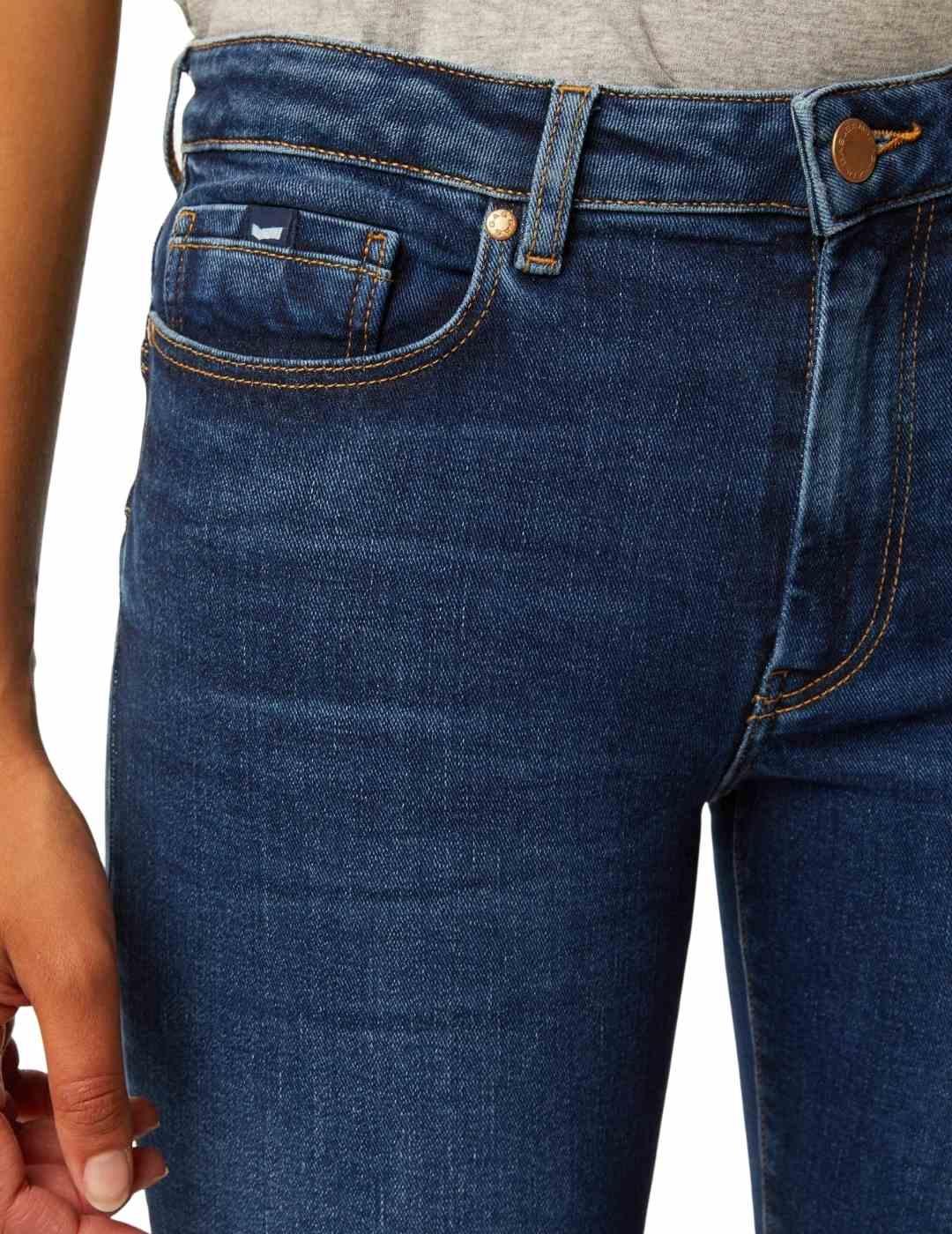 Vaquero Gas Oscuro Para Mujer