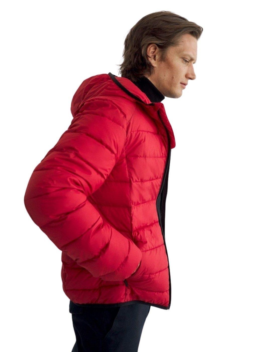 Cazadora Ecoalf  Asp Roja Para Hombre