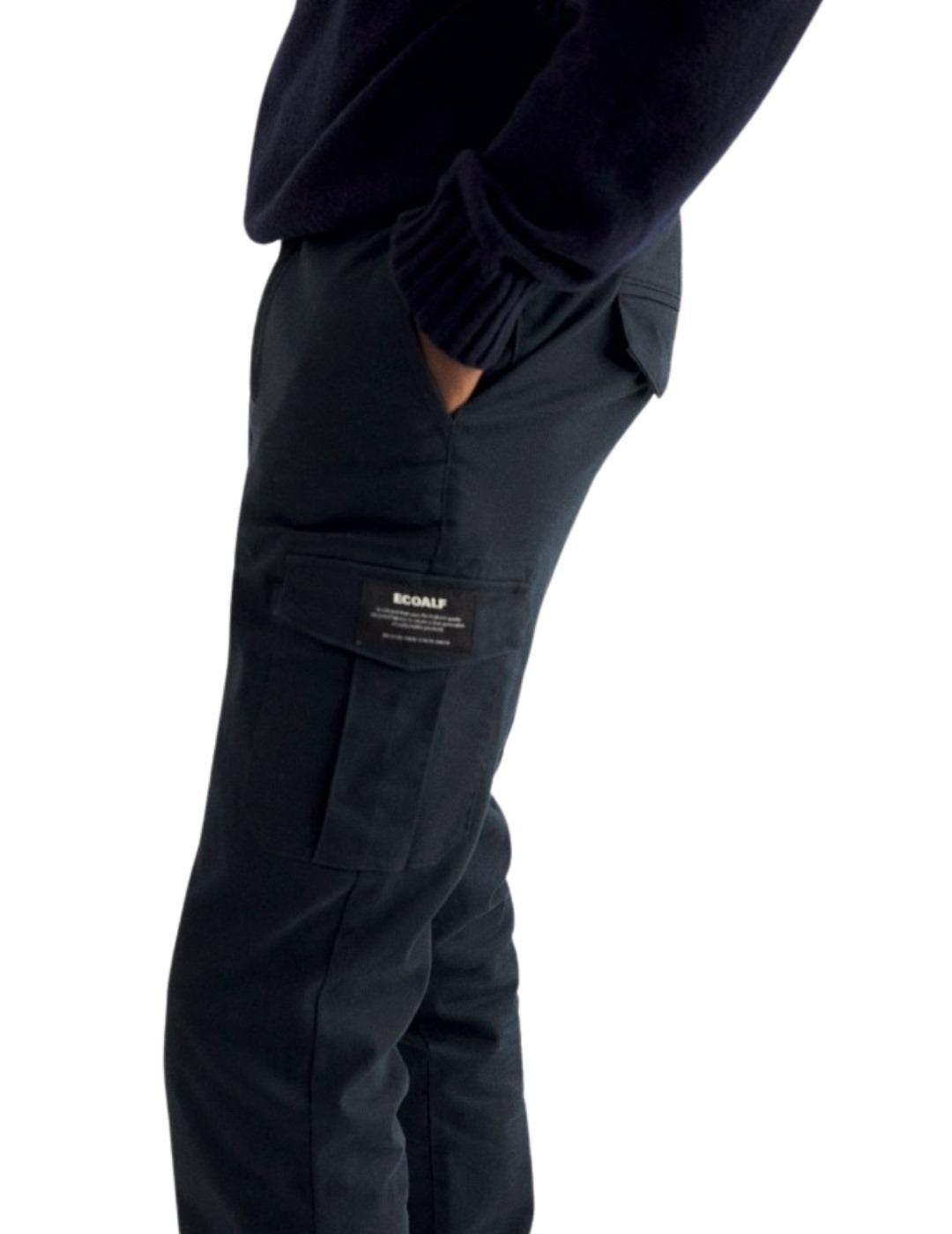 Pantalón Ecoalf Pablo Marino Cargo Para Hombre