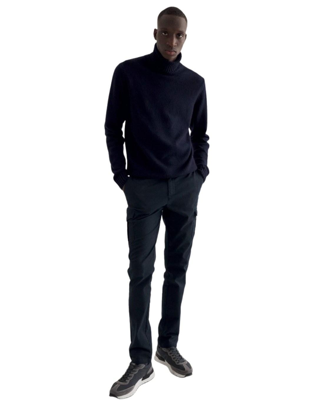 Pantalón Ecoalf Pablo Marino Cargo Para Hombre