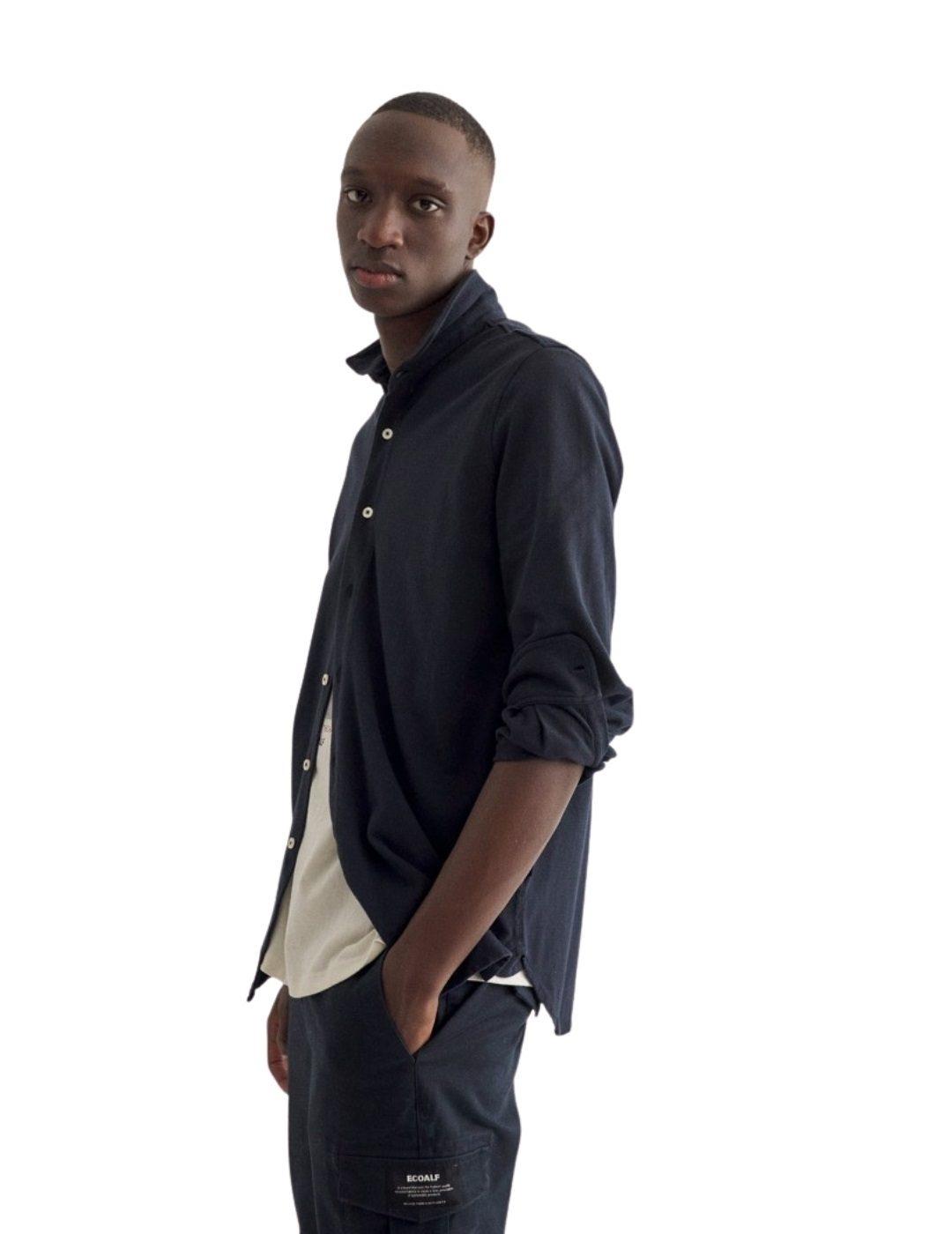 Camisa Ecoalf Gotham Marino Para Hombre