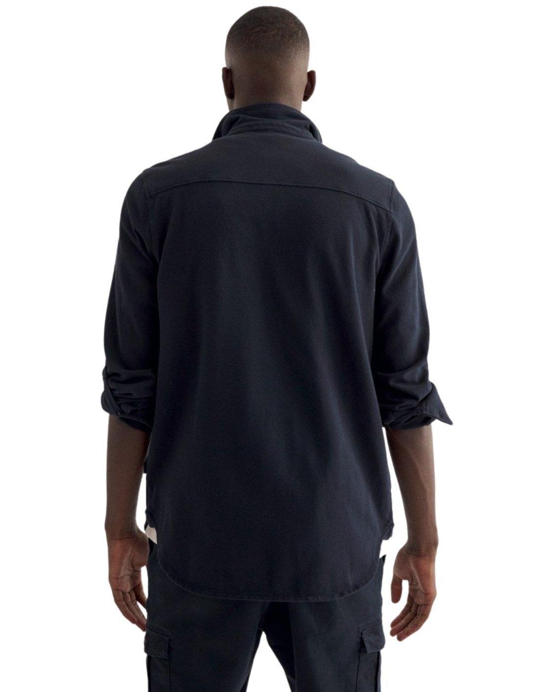 Camisa Ecoalf Gotham Marino Para Hombre