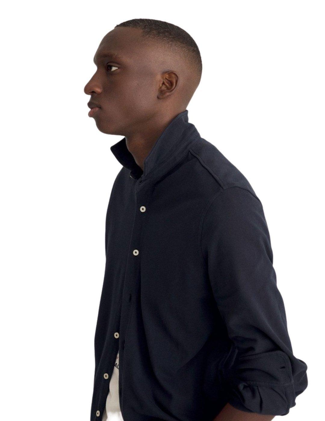 Camisa Ecoalf Gotham Marino Para Hombre