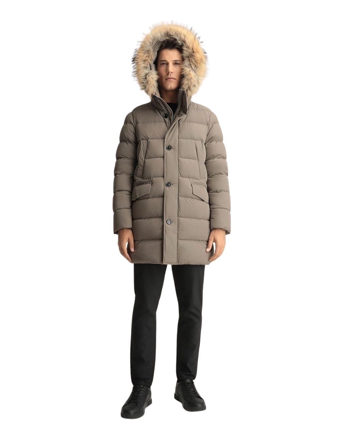 Parka Hetregó Con Pelo Mate Parker Marrón Para Hombre