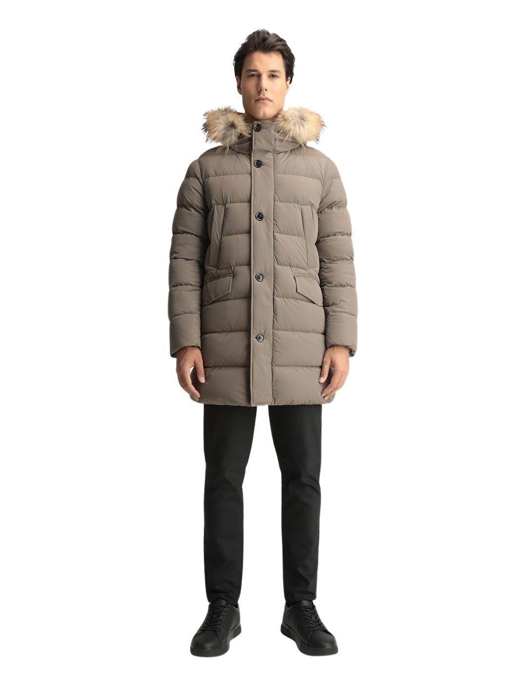 Parka Hetregó Con Pelo Mate Parker Marrón Para Hombre