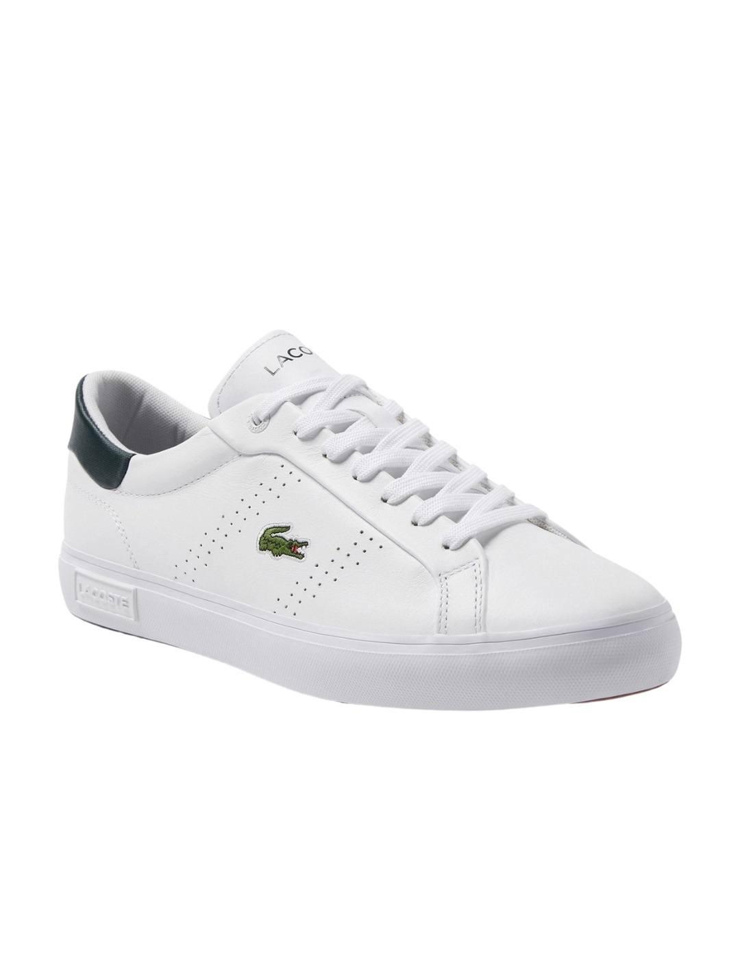 Zapatillas Lacoste Blancas Clásicas Para Hombre