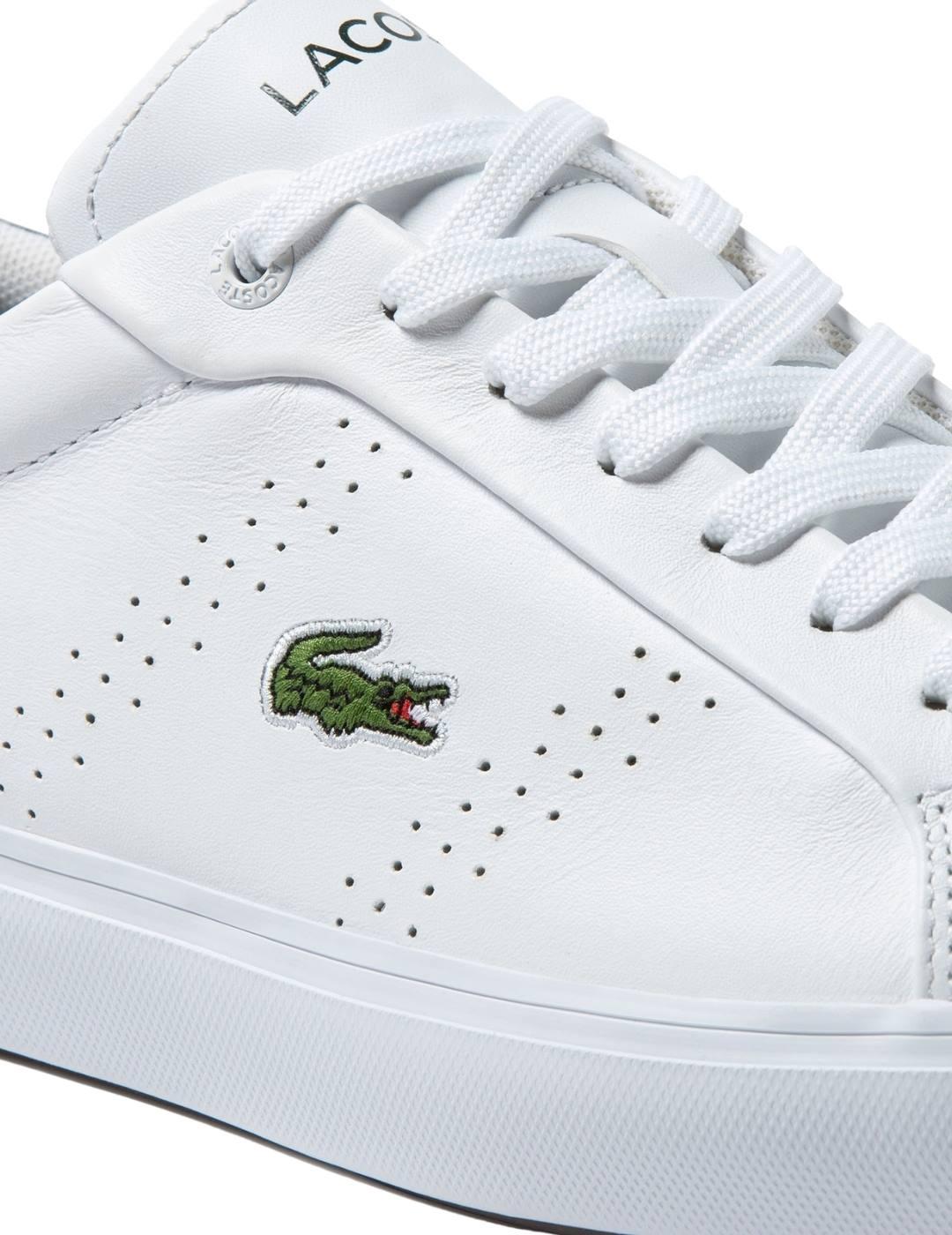 Zapatillas Lacoste Blancas Clásicas Para Hombre