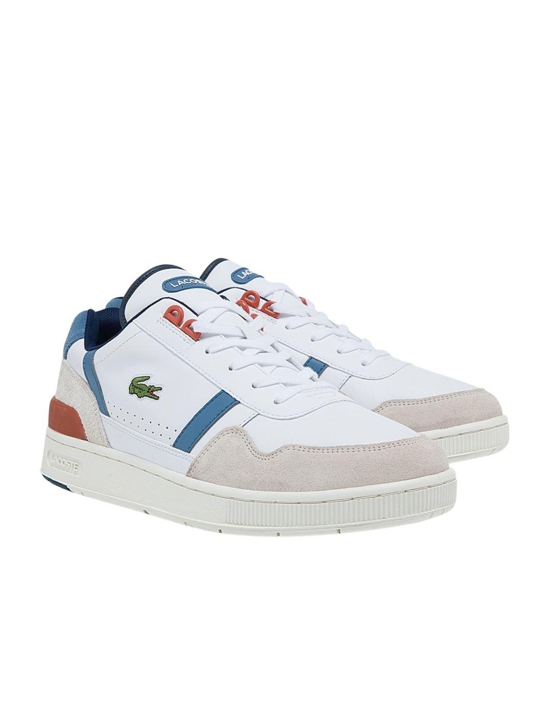 Zapatillas Lacoste Blancas Tricolor Para Hombre