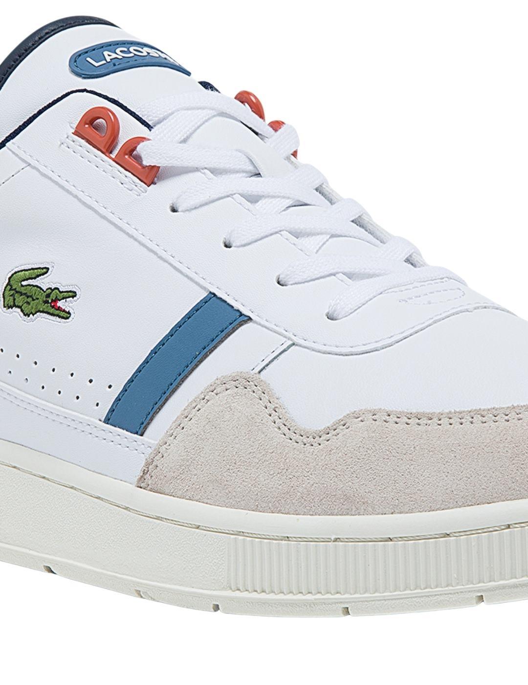 Zapatillas Lacoste Blancas Tricolor Para Hombre