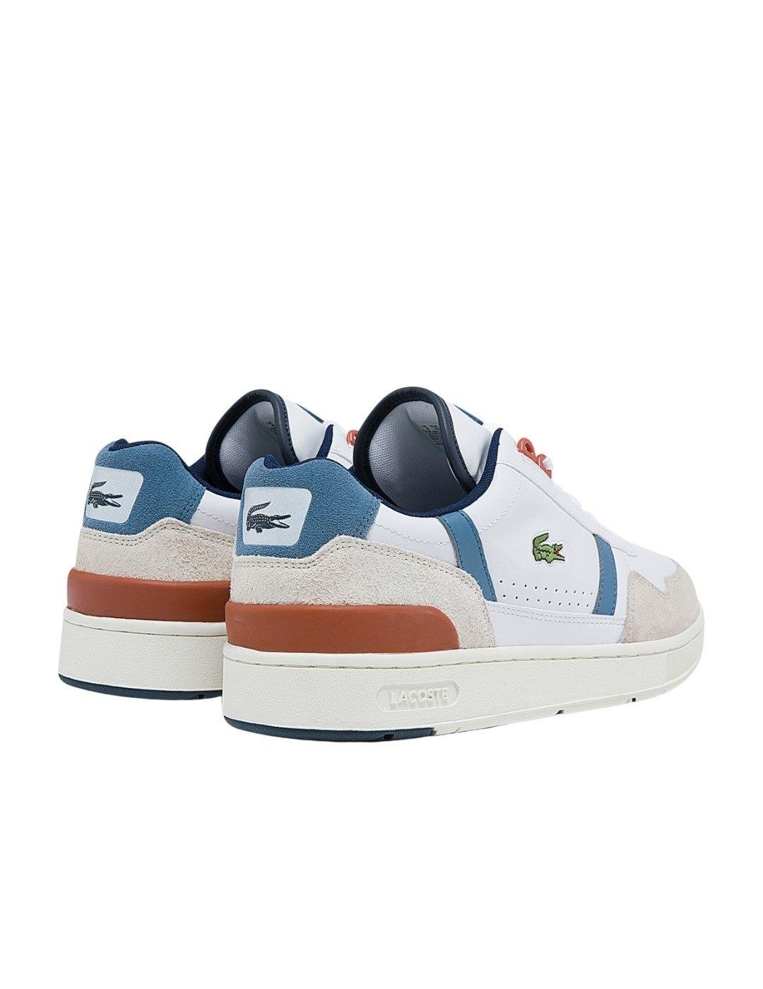 Zapatillas Lacoste Blancas Tricolor Para Hombre