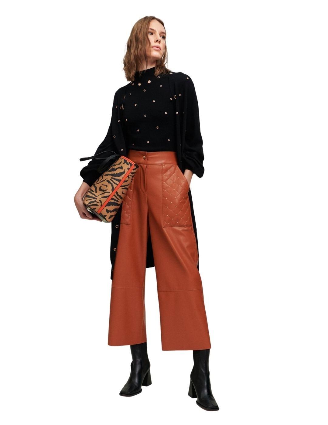 Top Lola Casademunt Negro Sin Mangas Para Mujer