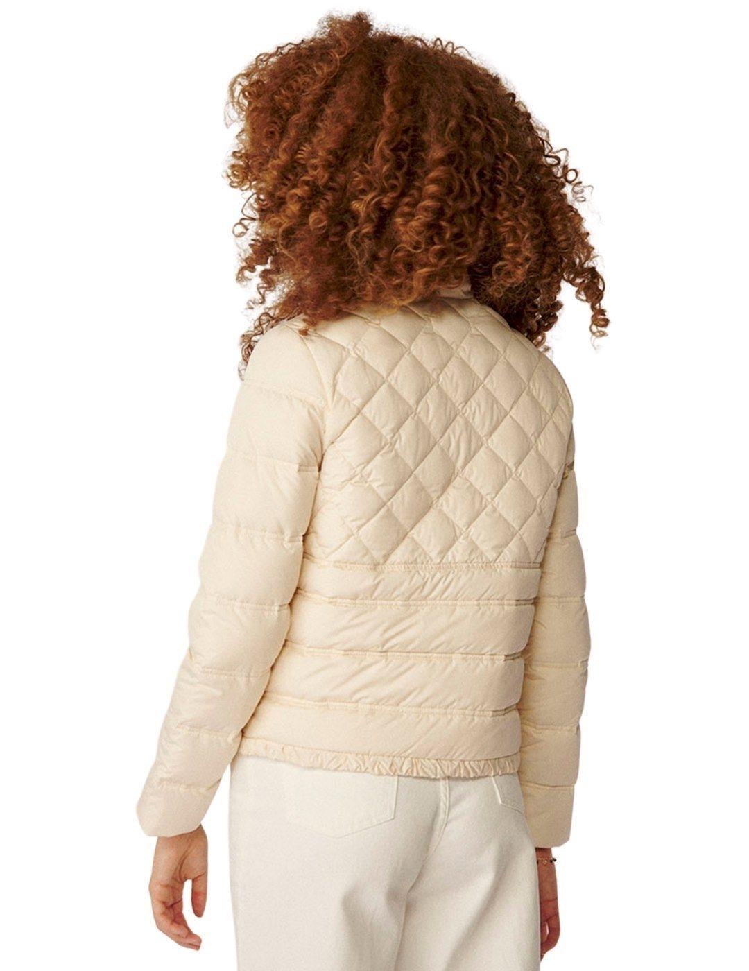 Plumas Naf Naf Volantes Beige Para Mujer