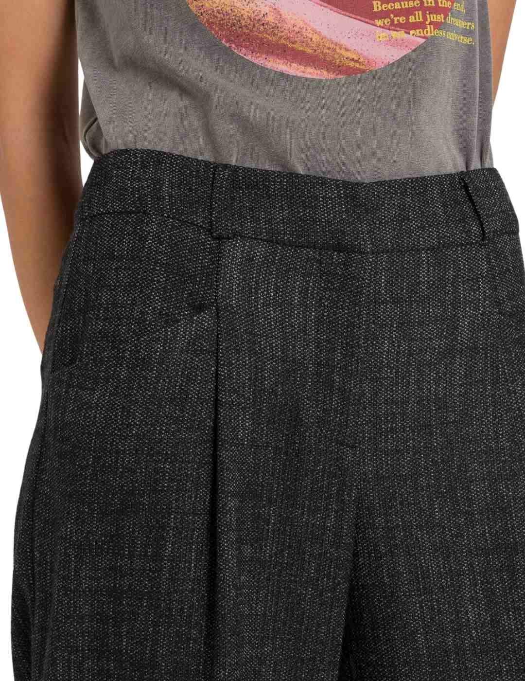 Pantalón Naf Naf Negro de Vestir Para Mujer