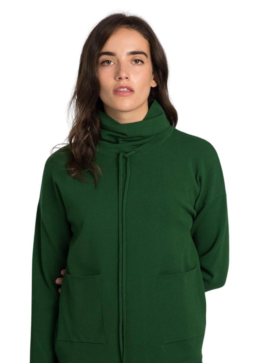Sudadera Pisonero Urban Verde Para Mujer