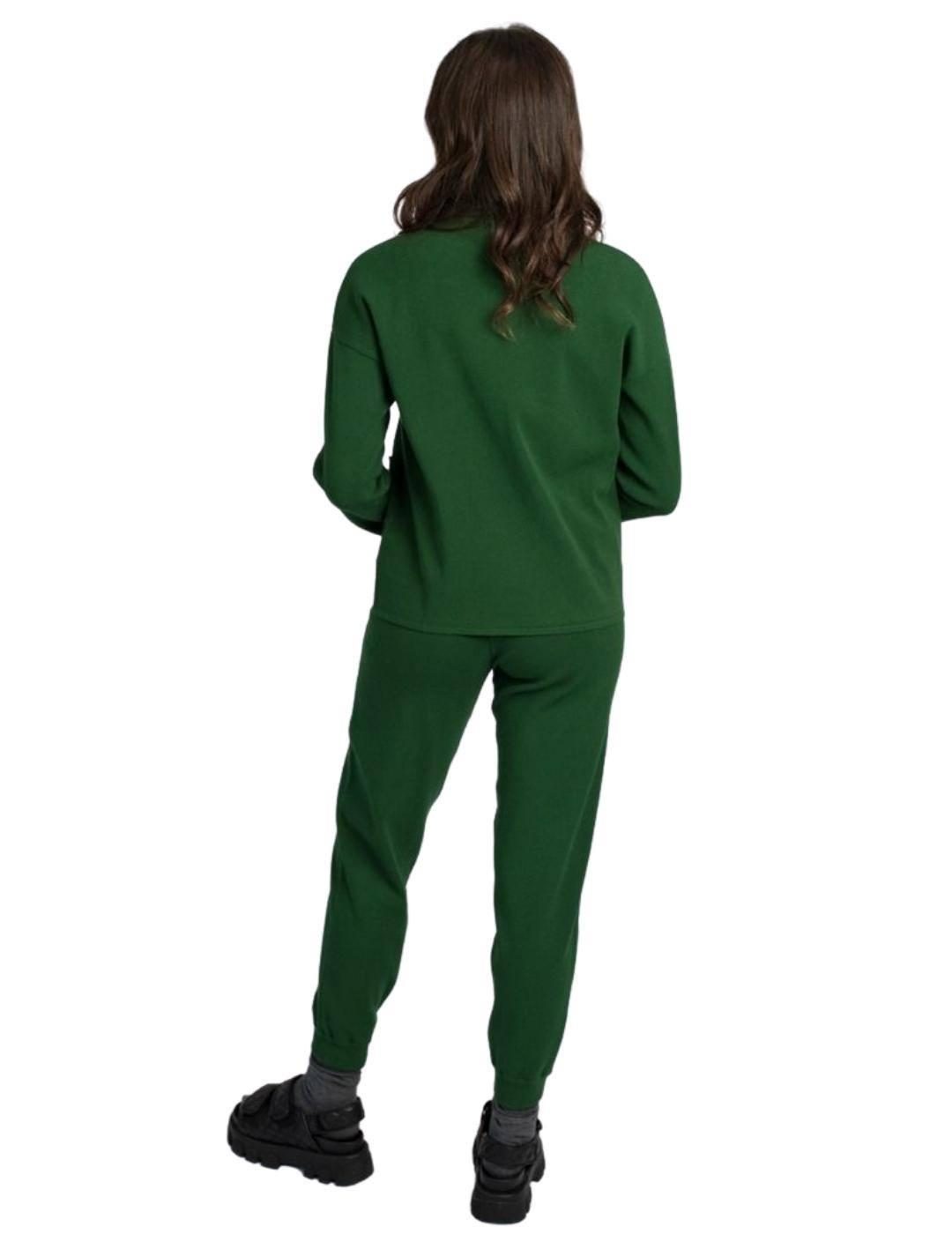 Sudadera Pisonero Urban Verde Para Mujer