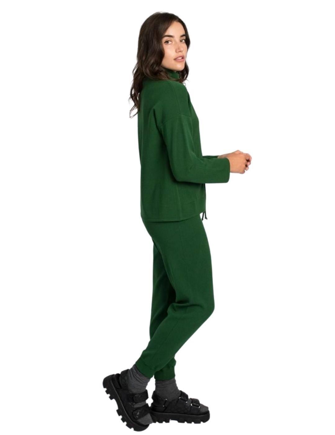 Sudadera Pisonero Urban Verde Para Mujer