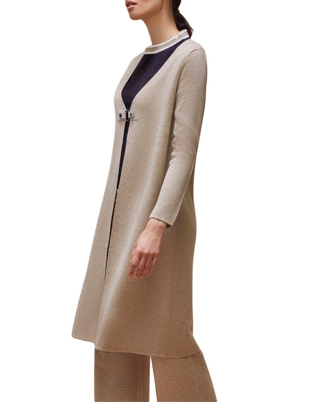 Cardigan Javier Simorra Beige de Punto Para Mujer