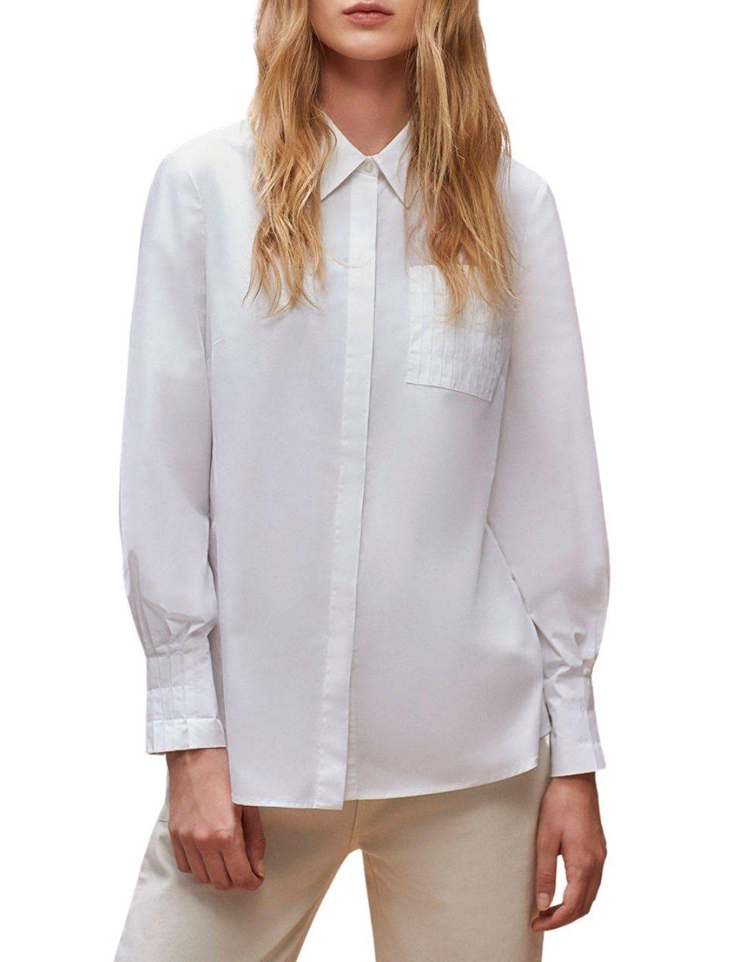Camisa Javier Simorra Blanca Para Mujer