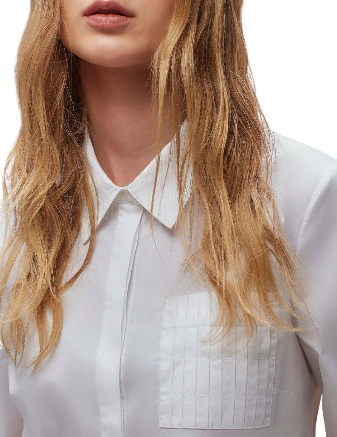 Camisa Javier Simorra Blanca Para Mujer