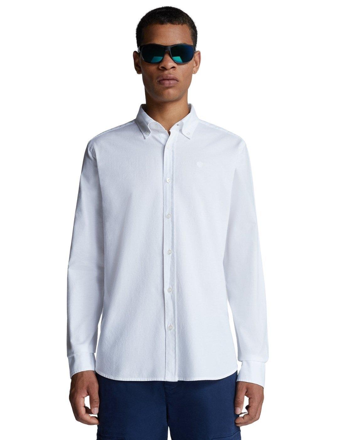 Camisa Nortih Sails Blanco Algodón Para Hombre