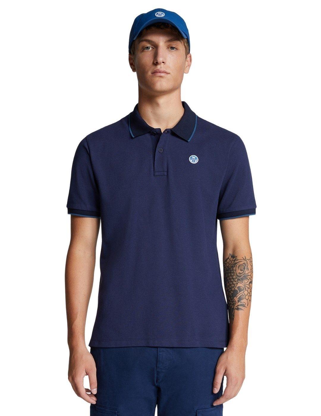 Polo North Sails Marino Para Hombre