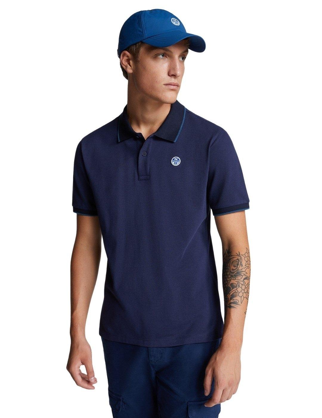 Polo North Sails Marino Para Hombre
